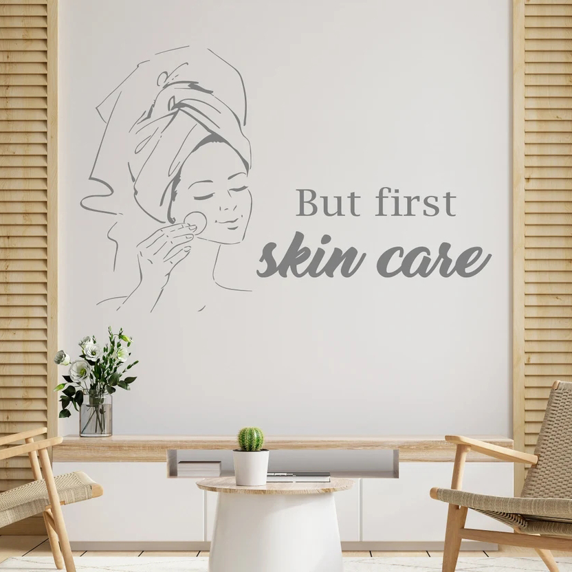 Skincare Quote - Pa salão de beleza mulher rosto