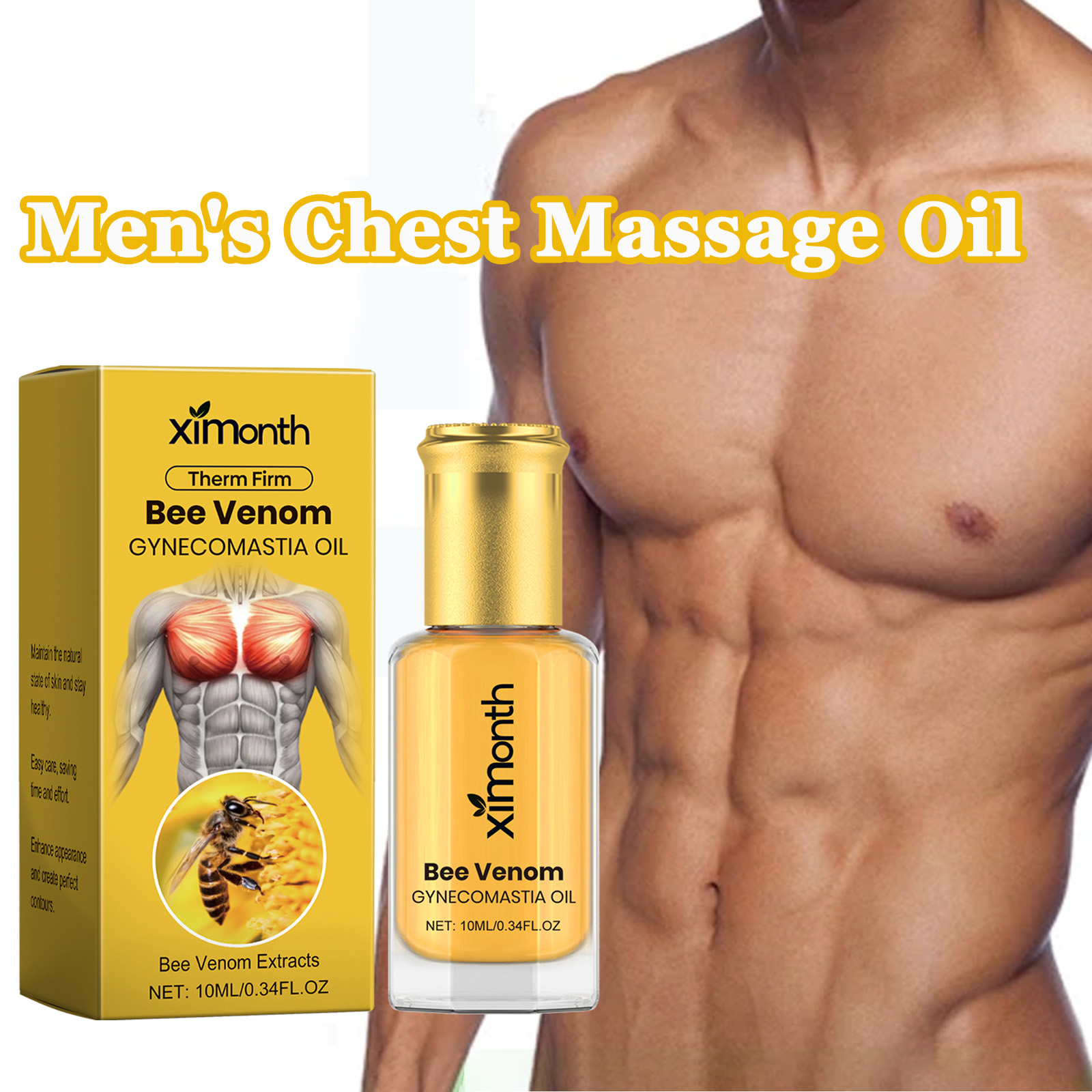 Skincare China - Óleo de massagem no peito masculino
