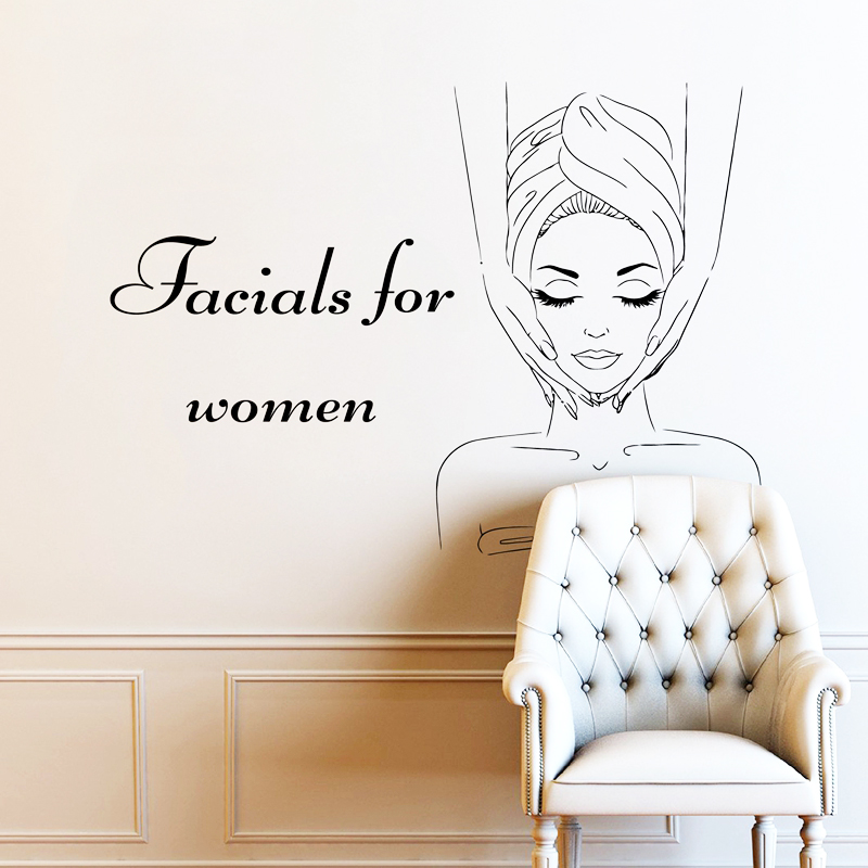 Skincare Quote - Termas sinal faciais citações decalques de