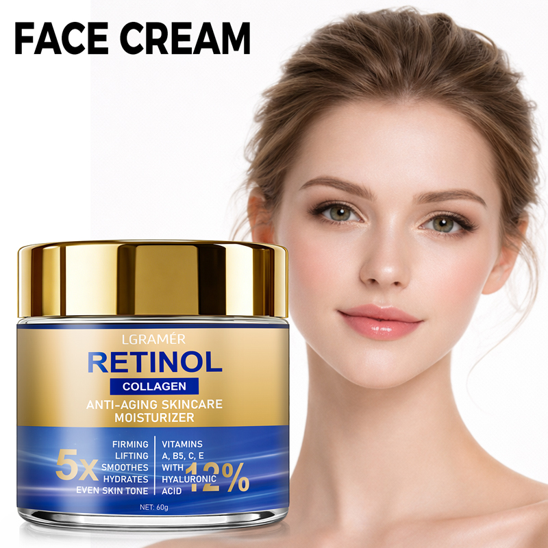 Skincare Retinol - Creme facial com retinol, hidratante, removedor
