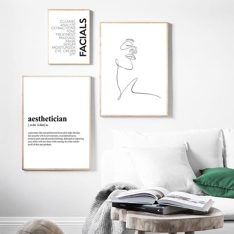 Skincare Quote - Esteticista Definição Impressão Em Tela, Cuidados