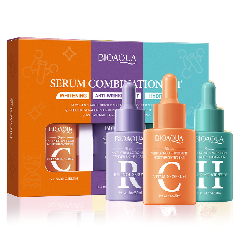 3 pçs/set BIOAQUA Vitamina C R - Skincare Retinol avaliação e preço