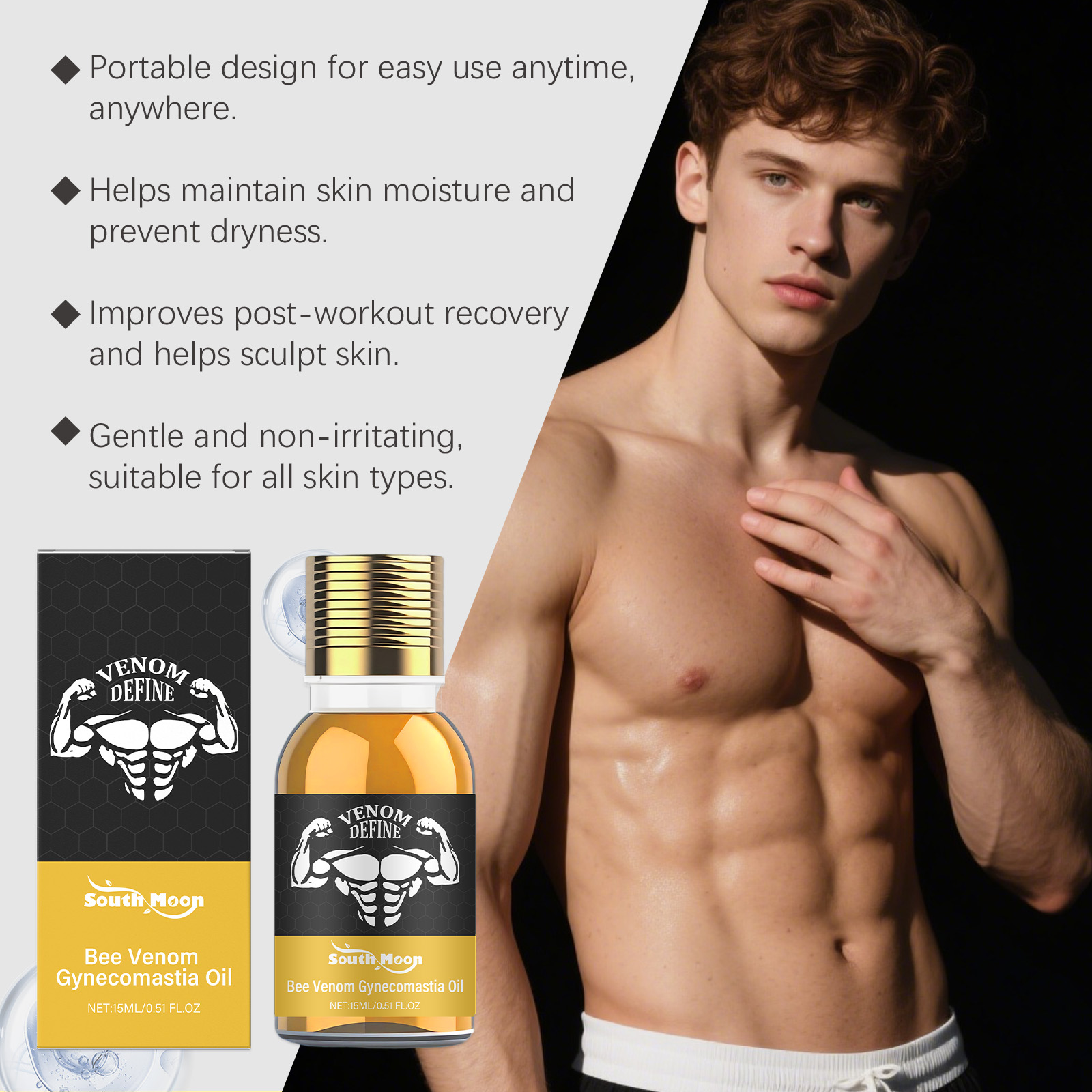 Óleo de ginecomastia veneno de - Skincare China avaliação e preço