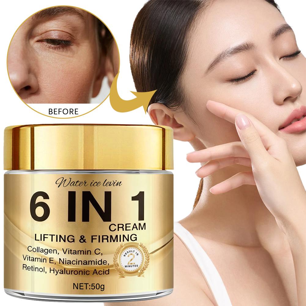 Creme facial de colágeno 6 em  - Skincare Retinol avaliação e preço