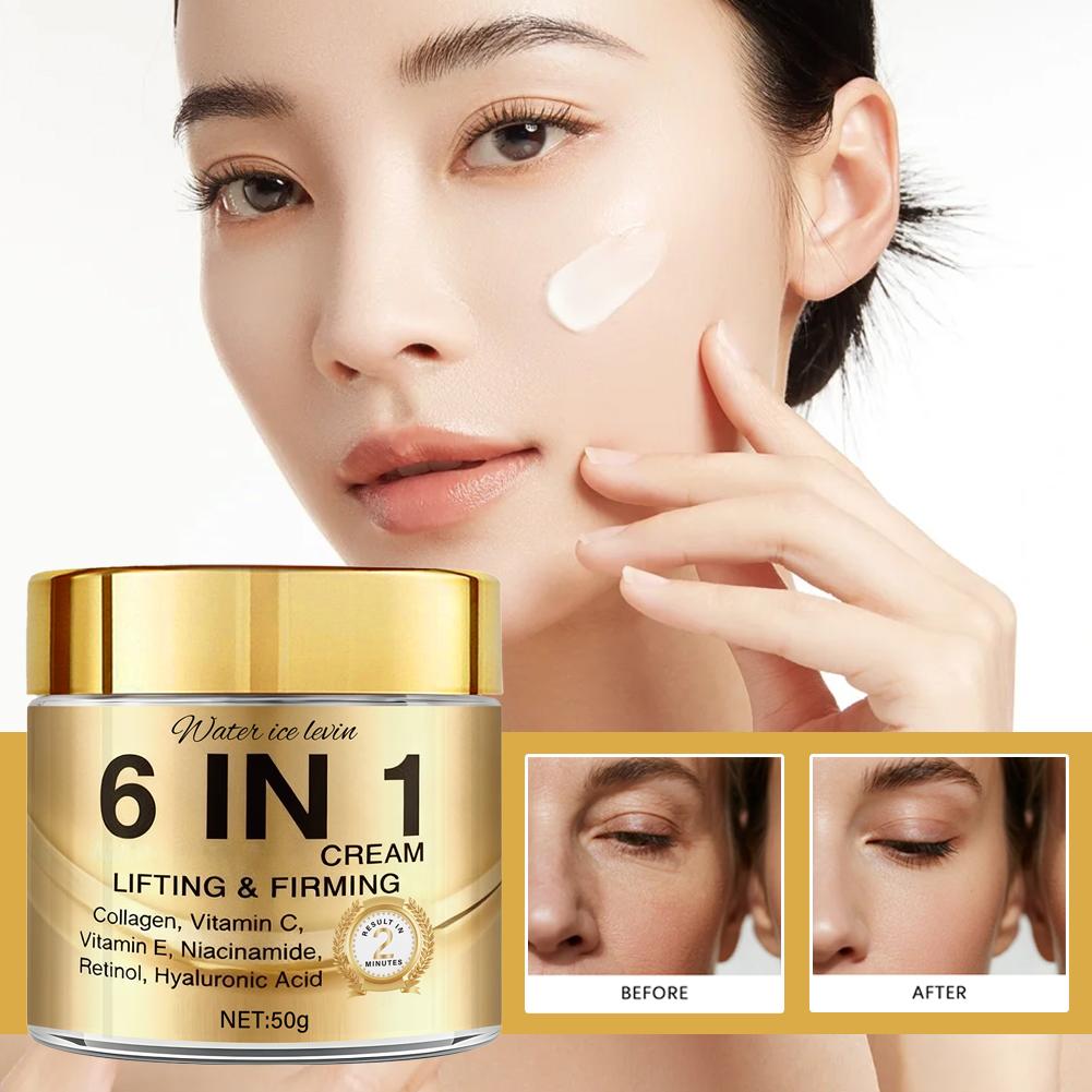 Creme facial de colágeno 6 em  - Skincare Retinol avaliação e preço