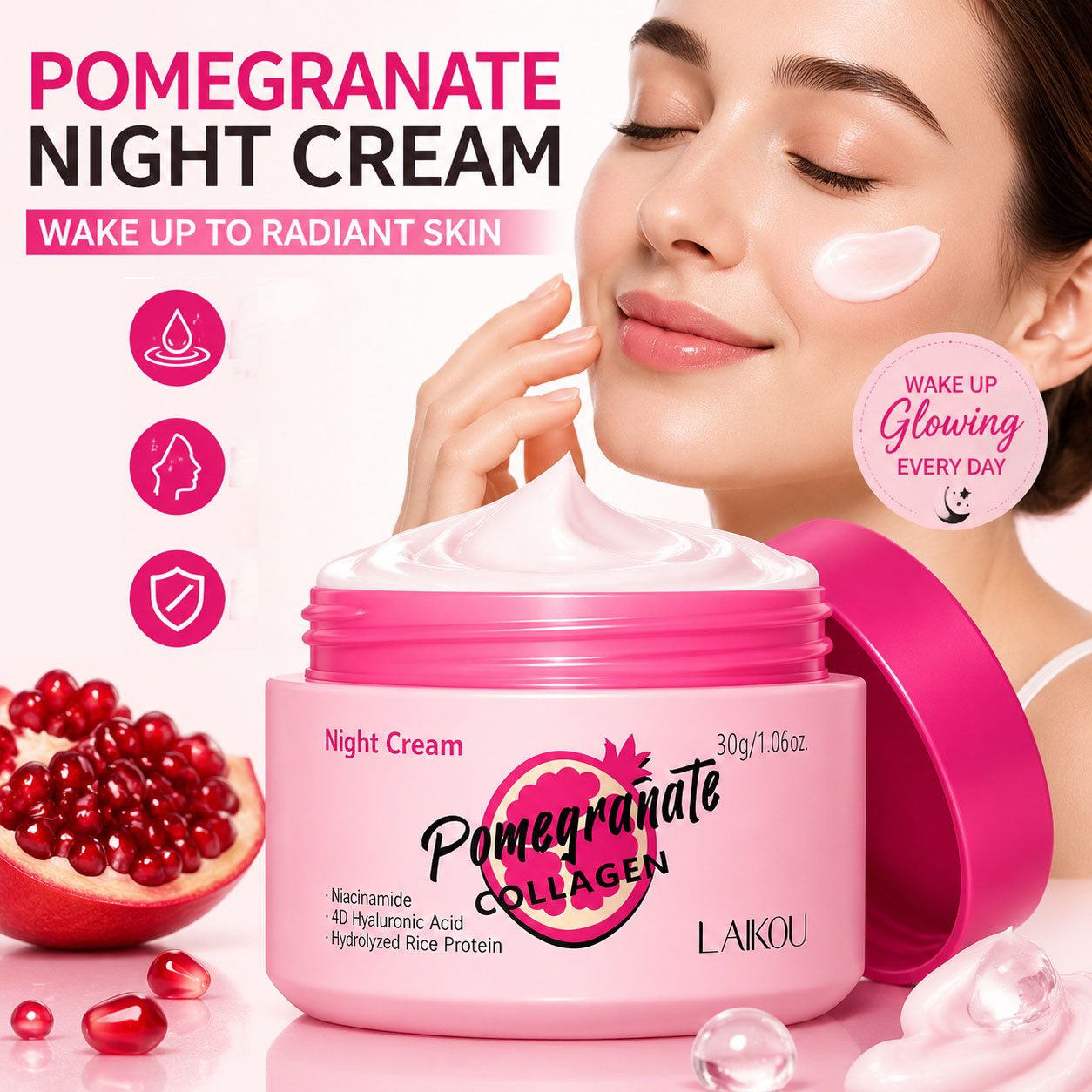 Creme Facial LAIKOU de Flor de - Skincare Retinol avaliação e preço