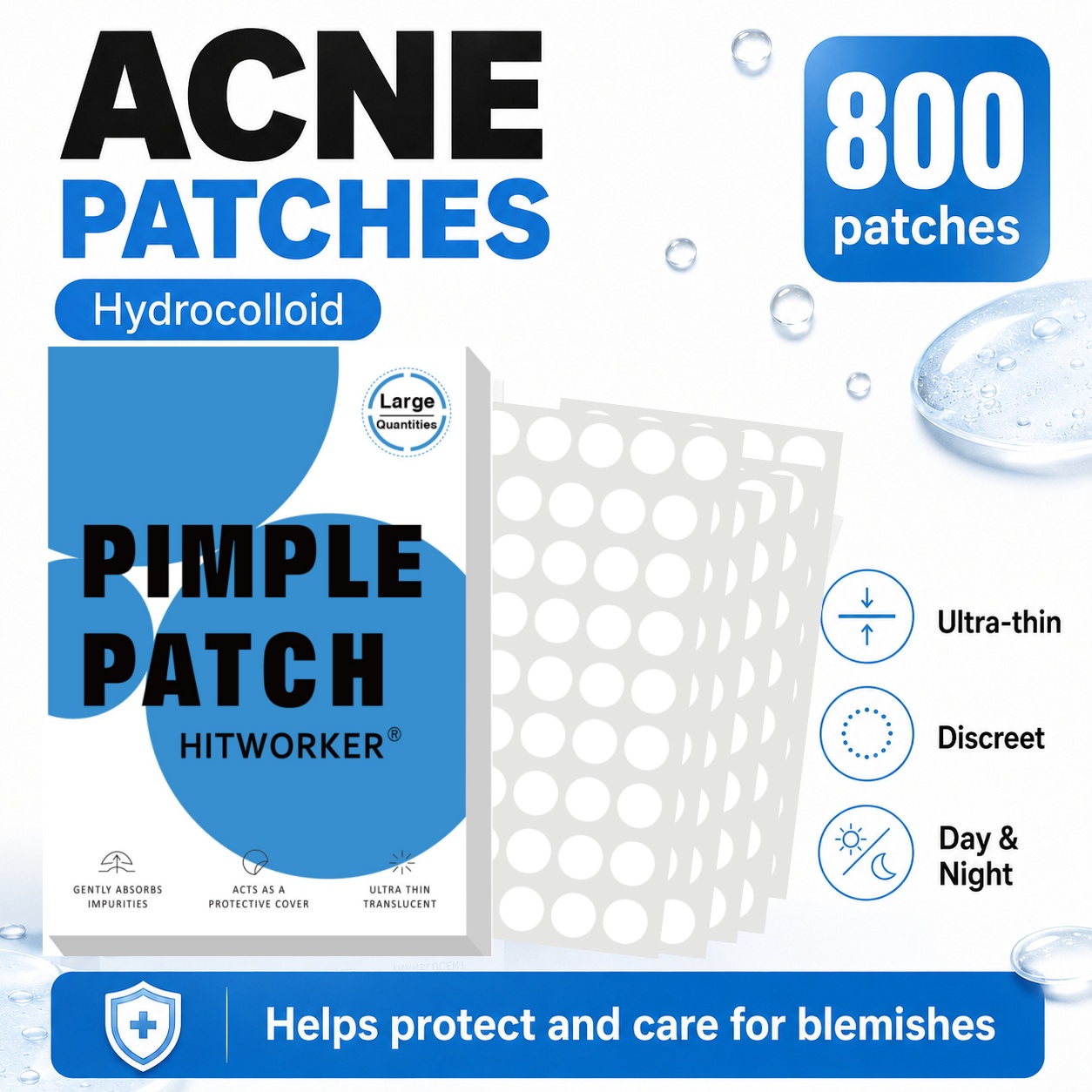 800 Adesivos Hidrocoloides par - Skincare China avaliação e preço