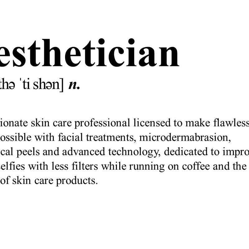 Esteticista Definição Impressã - Skincare Quote avaliação e preço